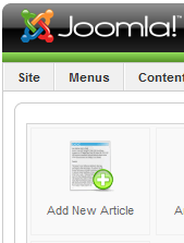 Joomla Add New Article Button